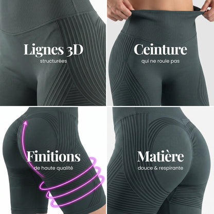 Short 3D | Gris Foncé