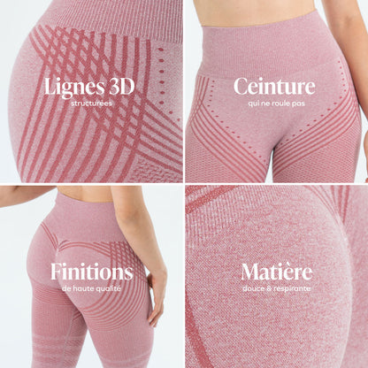 Legging 3D | Rose Pastel