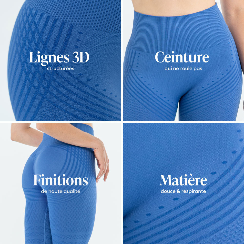 Legging 3D | Bleu Azur